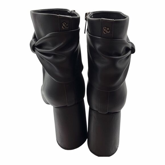 Brand New Sam and Libby Women Size 10 Carlotta Black Leather Ankle Booties Boots - Picture 6 of 6